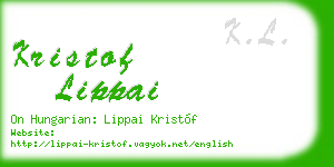 kristof lippai business card